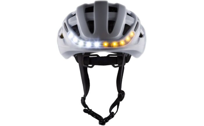 Lumos Kickstart Bike Helmet White Front view