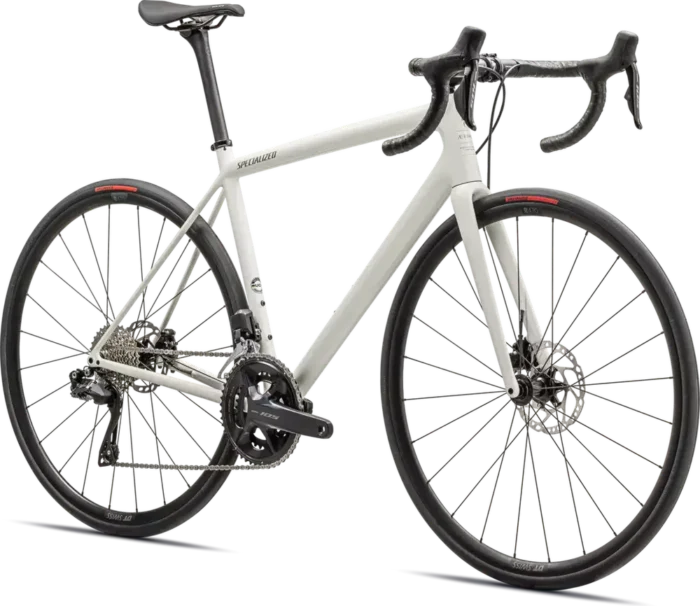 Specialized Aethos Comp - Shimano 105 Di2 – 2025 - Gloss Dune White - Metallic Spruce - sideview