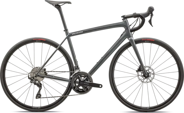 Specialized Aethos Sport - Shimano 107 - 2025 - Gloss Fog Tint Carbon - Dune White