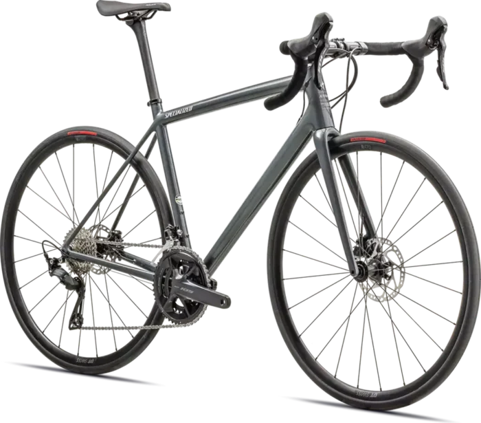 Specialized Aethos Sport - Shimano 107 - 2025 - Gloss Fog Tint Carbon - Dune White -sideview
