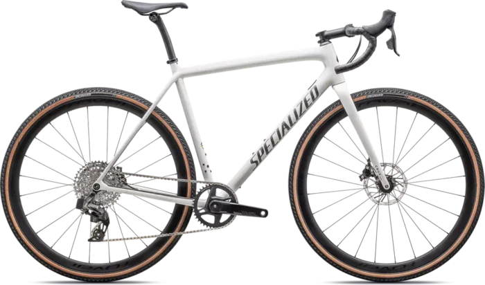 Specialized Crux Expert – 2025 - Gloss Dune White - Smoke Liquid Metal