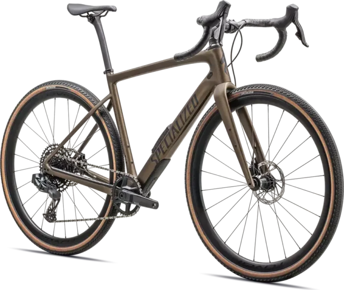 Specialized Diverge Expert Carbon – 2025 - Satin Burnt Gold Metallic - Black Liquid Metal