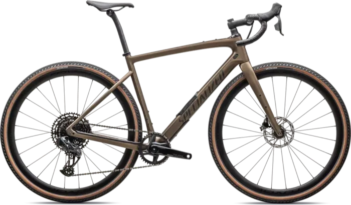 Specialized Diverge Expert Carbon – 2025 - Satin Burnt Gold Metallic - Black Liquid Metal