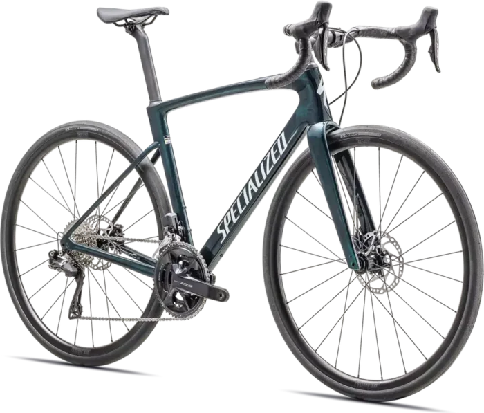 Specialized Roubaix SL8 Comp – 2025 - Gloss Lagoon Tint over Carbon - Morning Mist