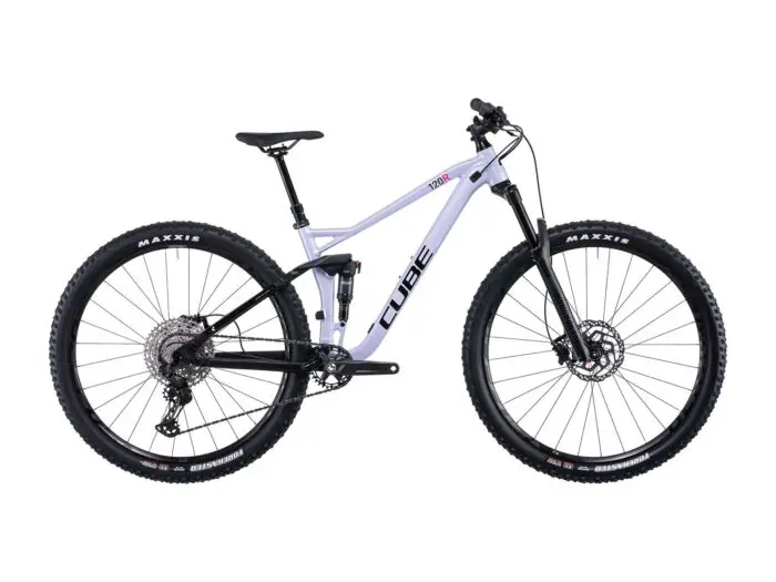 Cube Stereo 120 Race 29, violetwhite'n'black