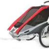 Thule Chariot Cougar 2 Red, vč. sada na kolo