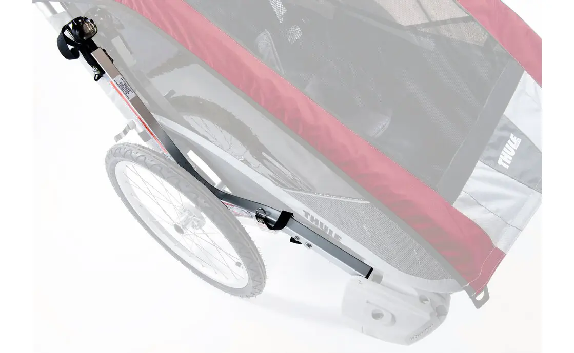 Thule Chariot Cougar 2 Rosso, incl. barra della bicicletta