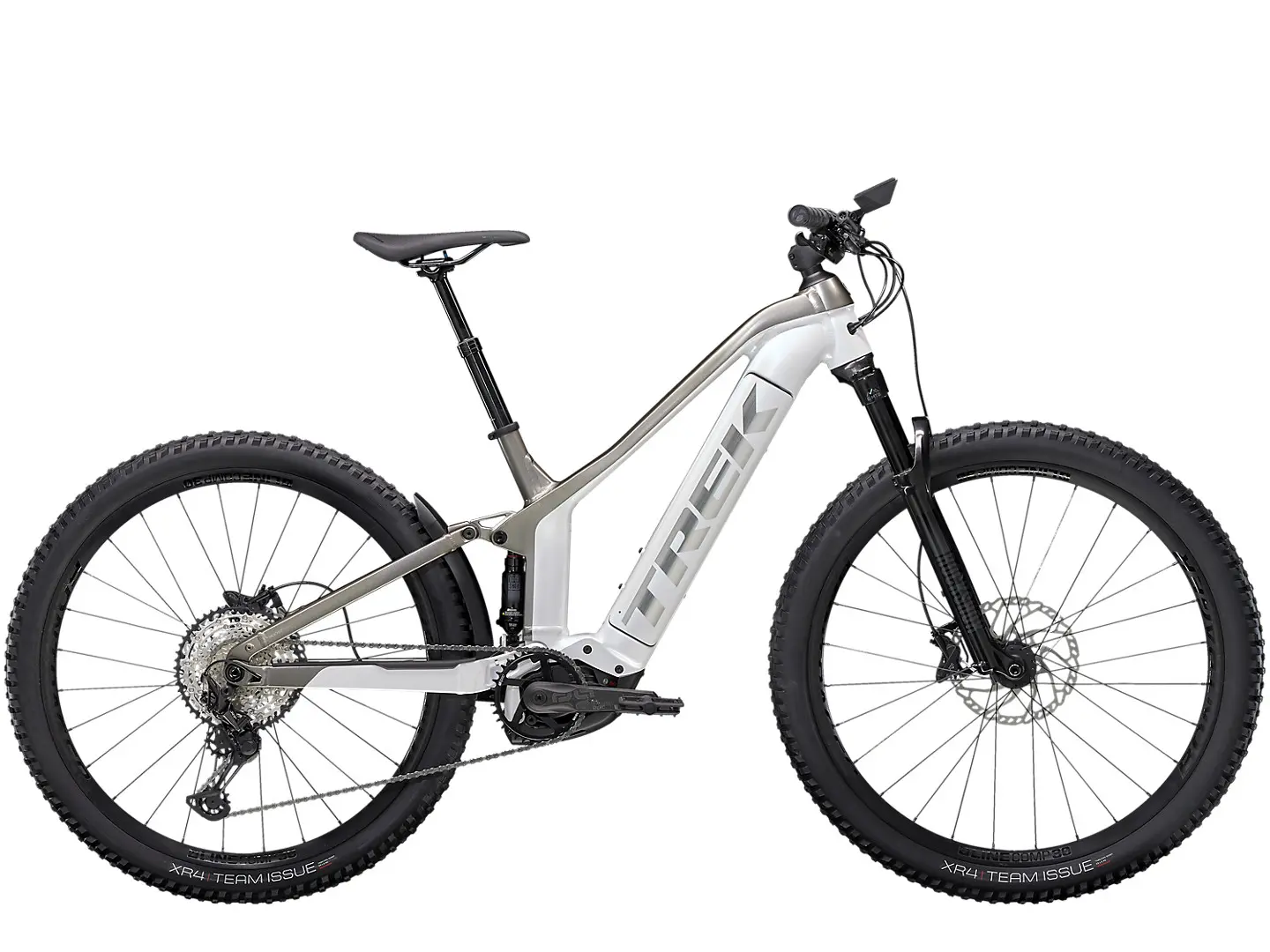 Trek Powerfly FS 7 (Crystal White-Metallic Gunmetal) weiß bg