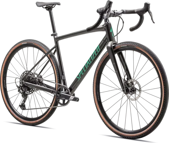 Specialized Diverge Comp E5 – 2025 - Gloss Metallic Obsidian - Metallic Pine Green