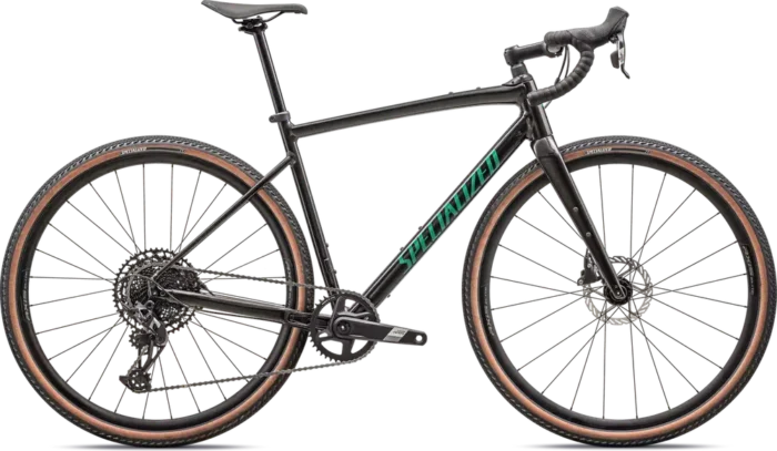 Specialized Diverge Comp E5 – 2025 - Gloss Metallic Obsidian - Metallic Pine Green